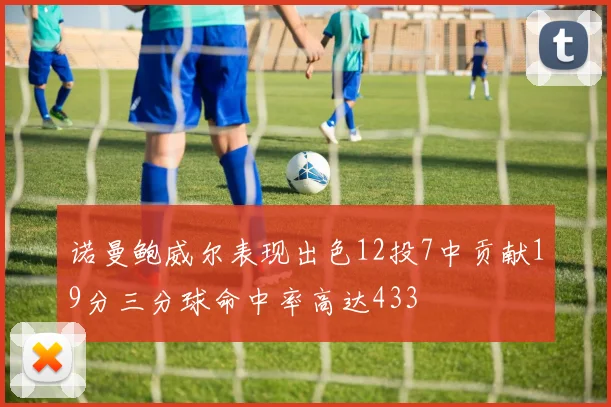诺曼鲍威尔表现出色12投7中贡献19分三分球命中率高达433